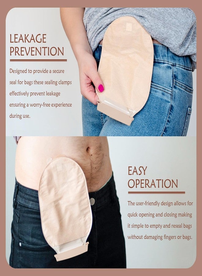 DOERDO DD 15PCS Ostomy Bag Clips - Leak-Proof Drainable Pouch Clamps for Colostomy/Ileostomy Care,Reusable Tail Closure Sealing Bars for Stoma Bags,Postoperative Fistula Accessories - Image 5